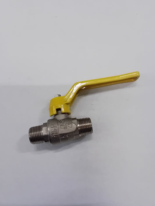 Full bore ball valve with lever handle, aluminium