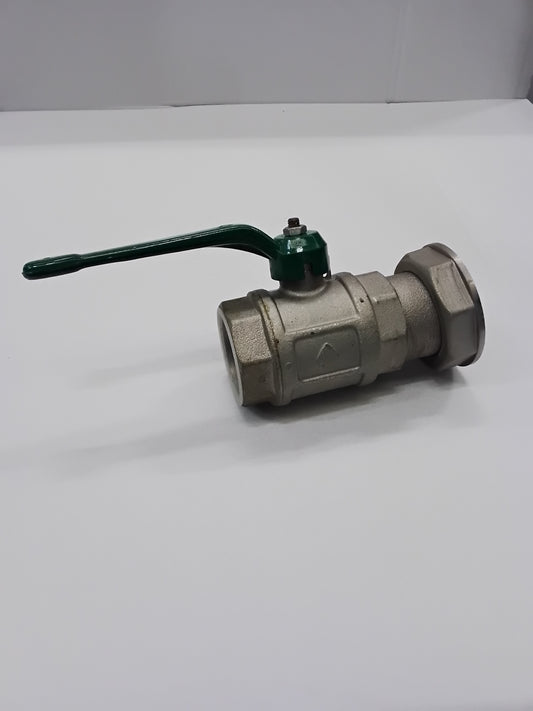 Ball valve with gas meter connection full bore handle lever sealable aluminum.