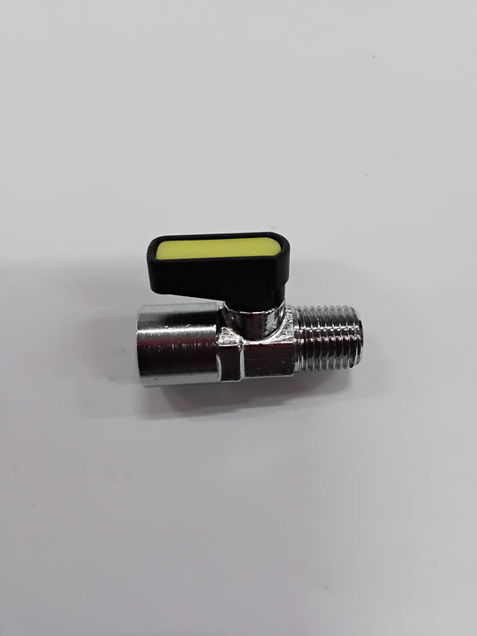 Full bore ball valve butterfly handle sealable aluminum