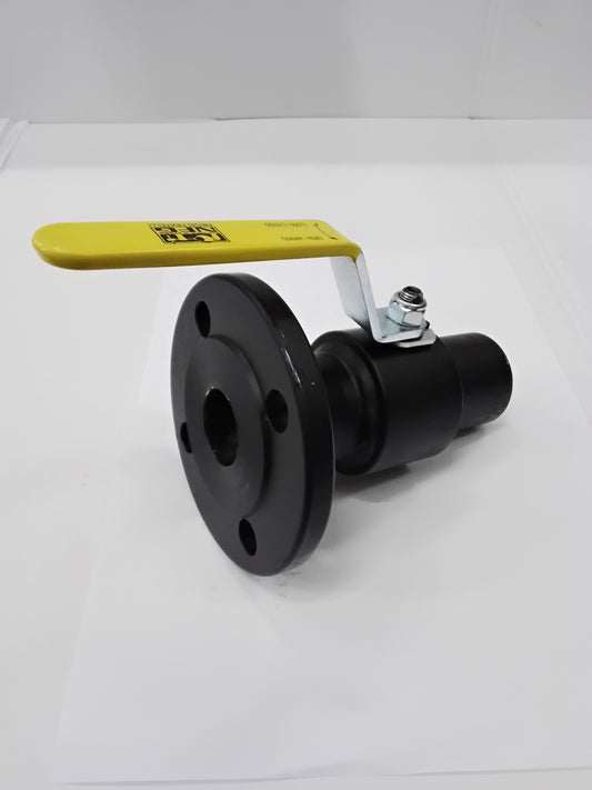 VALVOLE A SFERA CON UN ESTREMITA' A SALDARE E UNA FLANGIATA