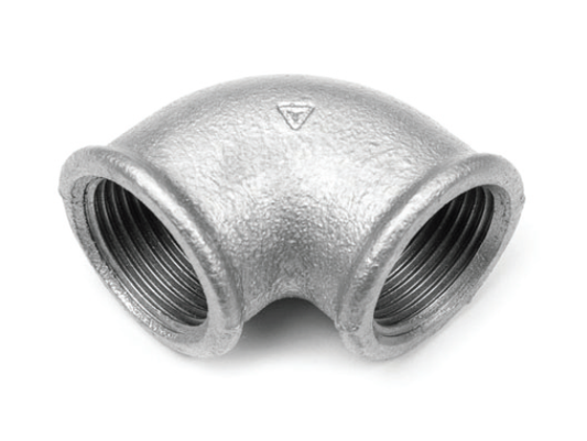 GOMITO 90° - F/F Zincato