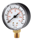 BOURDON TUBE PRESSURE GAUGES, RADIAL CONNECTION