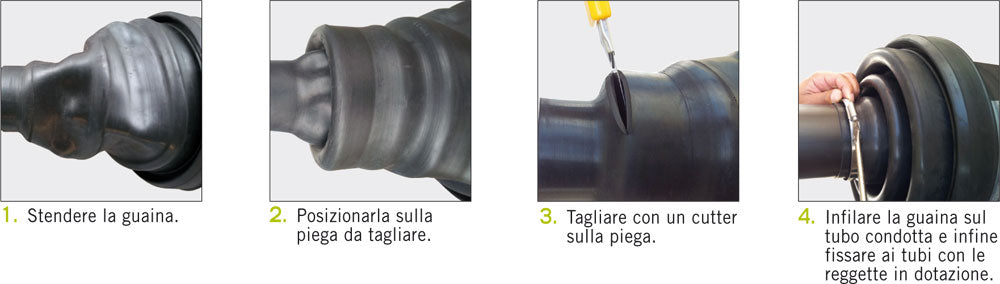 GUAINA ESPANSIT A SOFFIETTO E CONICA MULTISIZE RACI