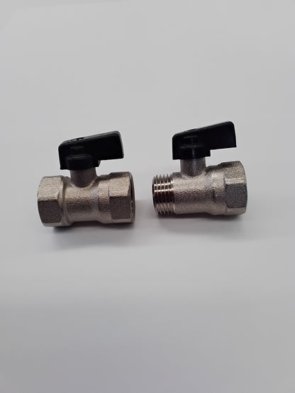 VALVOLE A SFERA MINI CON LEVETTA IN OTTONE