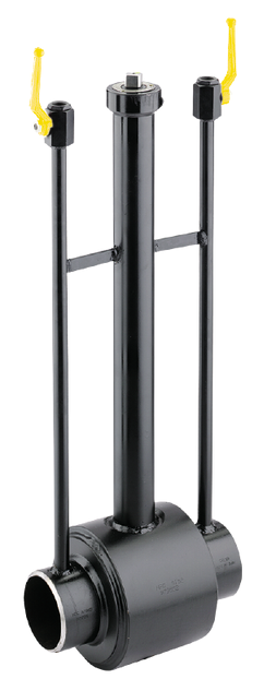 BALL VALVES WITH BUTT WELDING ENDS WITH FIXED MANEUVER EXTENSION